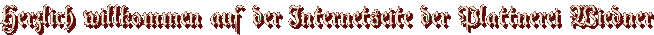 Herzlich willkommen auf der Internetseite der Plattnerei Wiedner Herzlich willkommen auf der Internetseite der Plattnerei Wiedner